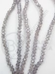 Șir de cristale ~3x~2.5mm gaură efect AB 0.8mm ~160 pcs ~40cm 1 buc 342673