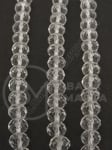 Cristal 6x4.5mm transparent 43cm ~90 bucăți 1 bucată 342130