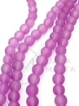 Mărgele de sticlă 8mm violet mat 80cm ~105 bucăți 1 bucată 343573