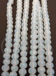 Șir de cristale 6x4mm transparent mat ~100 bucăți 44cm 1 bucată 342329