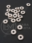 Mărgele SSV 9.5x2.5mm color argintie 1 pachet 150 buc 318504