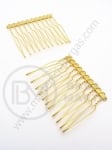 Pieptene metalice de par 42x37mm culoare aurie 1 pachet 2 buc 302185