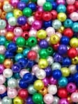 Perlă plastic 6mm Mix 1 pachet 40g ~380 buc 312573
