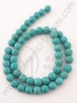 Mărgele sintetice turcoaz 8mm ~50 buc 1 buc 351170