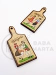 Figurină din lemn 49x24x2.5mm gaură placă 2mm 1 paquet 10 pcs 182459