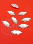 Pietricele acrilice 15x7x3.5mm transparent pentru lipit 1 pachet 50 buc 151475