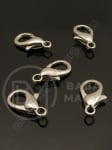 Închizatore metallice 16x8mm color argintie 20 buc 302215