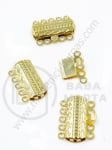 Închizatore 19.5x15x3mm OȚEL (304) placat cu aur 2 parti 1 set 305872