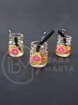 Glass pendant 14-11mm cu fructe 2 buc.335635