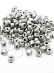 Mărgele de sticlă argintii 4mm 1 pachet 50g 334090