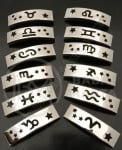 Placă Zodiac OȚEL 40x12mm gaură mixtă 10x3mm 1 pachet 12 buc 305646
