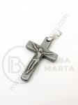 Pandantiv cruce hematit 33x22x4mm 1 buc 355507