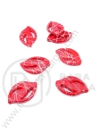 Figurină pictată în roșu 25x16x4mm 1 pachet 40g ~50buc 312171