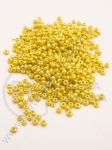 Mărgele de sticlă perlate galbene 2mm 50g 332127