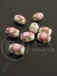 Mărgele de porțelan 10x8mm gaură pictătă 2.5mm 1 buc 335078