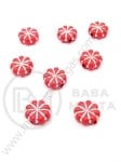 Ață argintie floare rouma 13x6mm 1 pachet 40g ~59 buc 312159