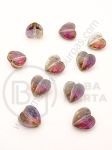 Inimă cristal 10x10x7mm Swarovski imitație cameleon efect AB 1 pachet 5 buc 335398