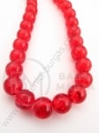 Bilă de vitola 8mm red craquelat 80cm ~105 buc 1 buc 343184