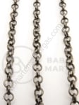 Lanț metalic 4x1mm culoare grafit 1 metru 301256