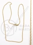Collier oțel 2x1.5x0.4mm culoare aurie lungime 45cm 1 buc 281268