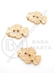 Peștișori din lemn 16x24x3mm holes 2mm 1 pachet 10 buc 327134