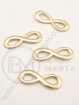 Element de conectare metalic 23x8.5mm auriu 10 buc 308632