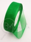 Panglică organza 25mm verde ~45 metri 451131