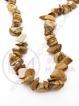 Șir de piatră naturală Jasper maro 8-12mm 85cm 1 buc 355423