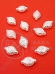 Mărgele perlate 13.5x9x4mm albe 1 pachet ~70 buc 312273