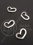 Element de conectare metalic 12x18x2mm color argintie 5 buc 308767