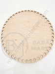 Bază de lemn 250x3mm pentru tricotat și decorat, găuri 10mm, 1 bucată 182301