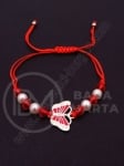 Margele Martenitsa fluture metalic și sticlă 1 pachet 12 buc 104463