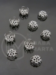 Capac de floare 8x4mm OȚEL (304) orificiu 1mm 1 pachet 20 buc 305763