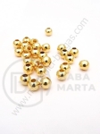 Bilă din steel 6mm placată cu aur gaură 2.2mm 1 paquet 10 buc 305769