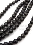 Bilă naturală de obsidian 6mm 38cm ~60 bucăți 1 buc 352539