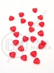 Inimă 6x3mm roșu 1 pachet 40g ~585 buc 312564