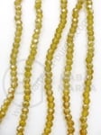 Șir de cristale ~3x~2.5mm gaură efect AB 0.8mm ~160 pcs ~40cm 1 buc 342672