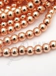 Mărgele de hematit 3mm culoare auriu-roz ~135 buc 1 buc 352482