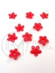 Floare 10x3.5mm gaură roșie 1.5mm 1 pachet 40g ~415 buc 312527