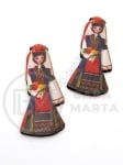Figurină din lemn 45x18x2.5mm fecioară 1 pachet 10 buc 182448
