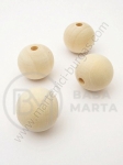 Bilă de lemn 17~18mm gaură naturală 3.5mm 1 paquet 20 pcs 321235