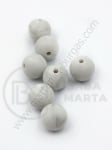 Bilă de mărgele din silicon 12mm gaură 1.5mm 1 paquet 5 buc 317053