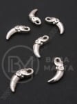 Pandantiv metalic 18x7x4mm culoare argintie 1 pachet 10 buc 306161