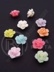 Mărgele floare 13x7mm gaură mixtă 1.2mm 1 pachet 40g ~110 buc 312694