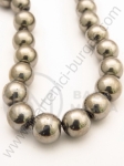 Șir de mărgele de vitola 10mm gri ~33 pieces 1 buc 343140