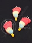 Pandantiv gheață, rășină, 29x17x5mm, gaură 2mm, 1 pachet, 2 buc 335703