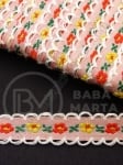 Panglică cu flori 13mm 1 pachet ~20 metri 411188