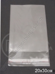 Pungă de celofan cu adeziv 20x30+3cm. capacitate 1 pachet 200 buc 112011