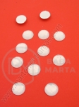 Pietriș acrilic 8mm alb lăptos 1 pachet 50 buc 151331