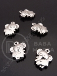 Pandantiv OȚEL elefant 14,5x13x3mm 1 pachet 2 buc 307203